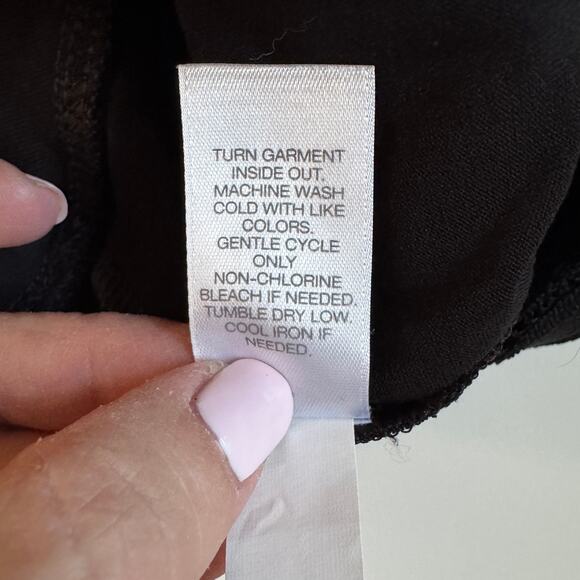 J. Jill Wearever Collection Black Lace Knit Pencil Pull On Scallop Edge 1X NWT - Picture 6 of 8